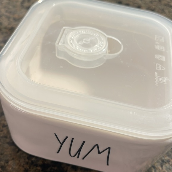 Rae Dunn YUM Ceramic Bowl with Lid - Picture 2 of 5